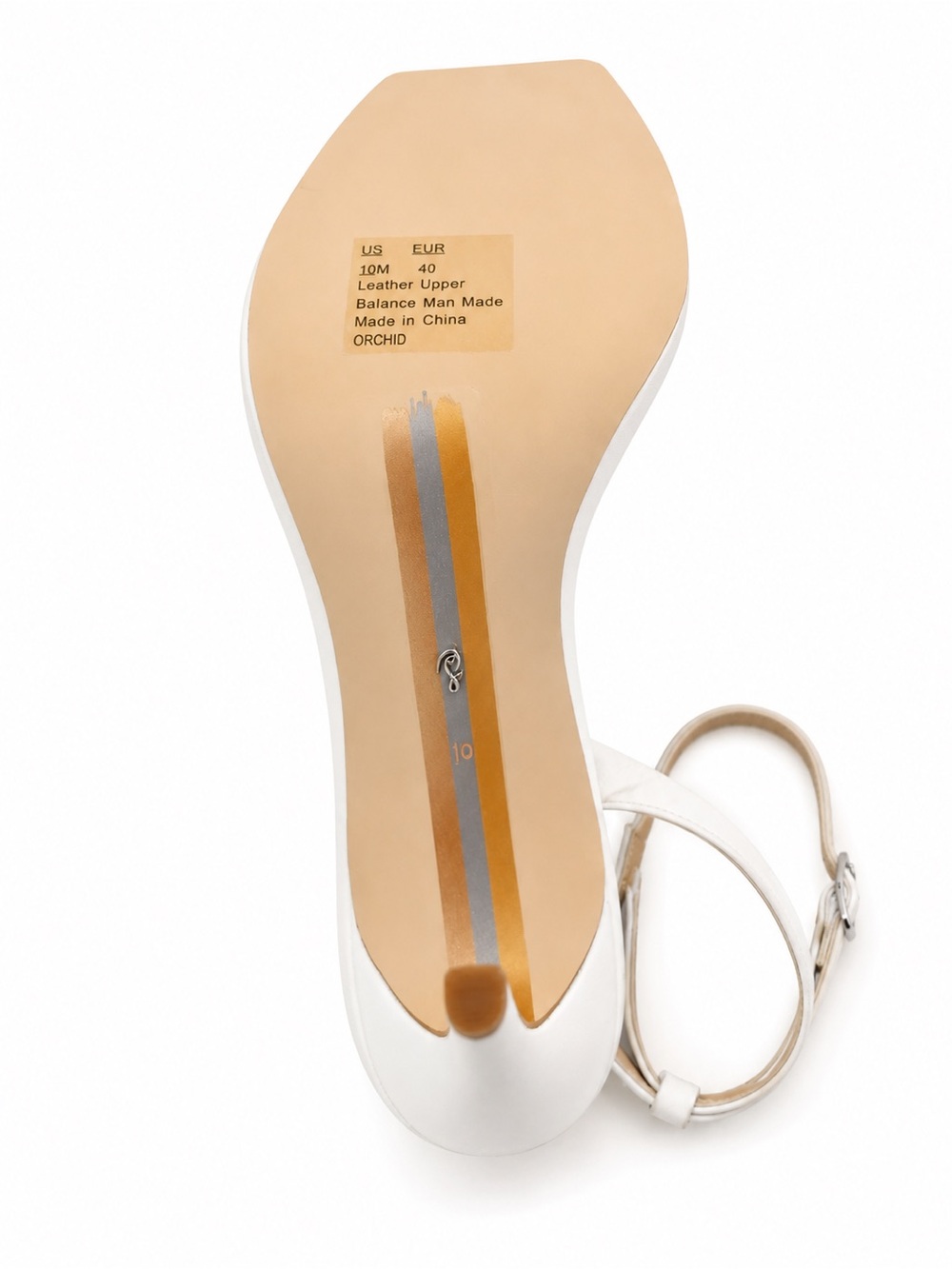 Sam Edelman Orchid White Leather Heels NIB Size 10 - Picture 4 of 6